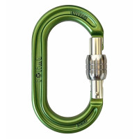 iclimb 210SLS 對稱性正O手鎖鋁合金鉤環 24kN 綠色 
